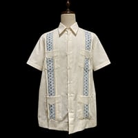 【1月〜2月】【予約商品】【半袖】【 ESGS-13S-OFJA 】【 S/S CUBANA ASA 】【OFF WHITEx JADE 】 【オフホワイトx翡翠】