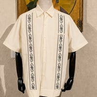 【9月下旬】【予約商品】【半袖】【 ESGS-11S-OFB 】【S/S GUAYAMISA】【OFF WHITE x BLACK】 【オフホワイト x 黒】