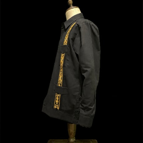 【1月〜2月】【予約商品】【長袖】【 ESG-39L-BG 】【 L/S CUBANA 】【BLACKxGOLD 】 【黒x金 】