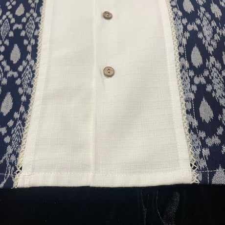 【7月末】【予約商品】【半袖】【 ESGP-10-1S-OF 】【 S/S FRONT PANEL SHIRTS 】【 GUATEMALA 藍染め】