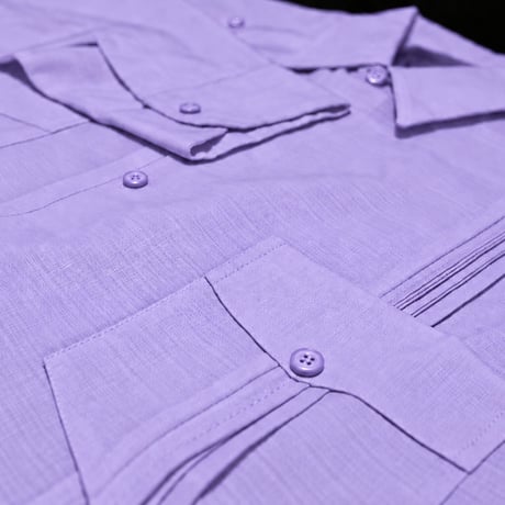 【ご注文日より１年以内にお届け】【受注生産】【長袖】【 ESG-40L-LA】【 L/S GUAYABERA 】【 CUBANA 】【 LAVENDER 】【ラベンダー】