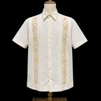 【10月下旬】【予約商品】【半袖】【 ESGS-11S-OFG 】【S/S GUAYAMISA】【OFF WHITE x GOLD】 【オフホワイト x 金】