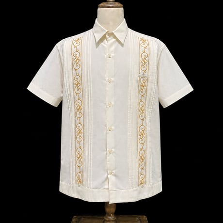 【半袖】【 ESGS-11S-OFG 】【S/S GUAYAMISA】【OFF WHITE x GOLD】 【オフホワイト x 金】
