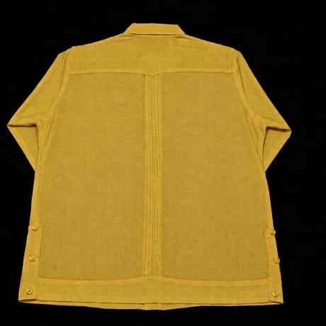 【ご注文日より１年以内にお届け】【受注生産】【長袖】【 ESG-40L-MU】【 L/S GUAYABERA 】【 CUBANA 】【MUSTARD】 【マスタード】