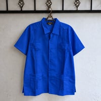 【ご注文日より１年以内にお届け】【受注生産】【半袖】【 ESG-40S-RB】【S/S CUBANA】【ROYAL BLUE】 【ロイヤルブルー】