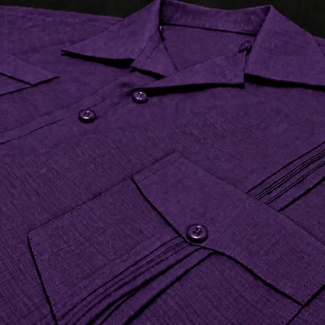 【ご注文日より１年以内にお届け】【受注生産】【半袖】【 ESG-40S-PU】【S/S CUBANA】【PURPLE】 【紫】