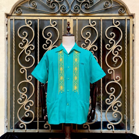 【ご注文日より１年以内にお届け】【受注生産】【半袖】【 ESG-01S-TQG 】【S/S REJILLADA】【TURQUOISE x GOLD】 【ターコイズ x 金】