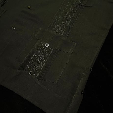 【1月〜2月】【予約商品】【長袖】【 ESGS-13L-B】【 L/S CUBANA ASA 】【BLACK】 【黒】