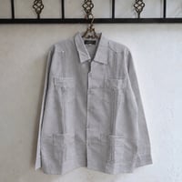 【ご注文日より１年以内にお届け】【受注生産】【長袖】【 ESG-40L-GR 】【 L/S GUAYABERA 】【 CUBANA 】【 GRAY 】【灰色】