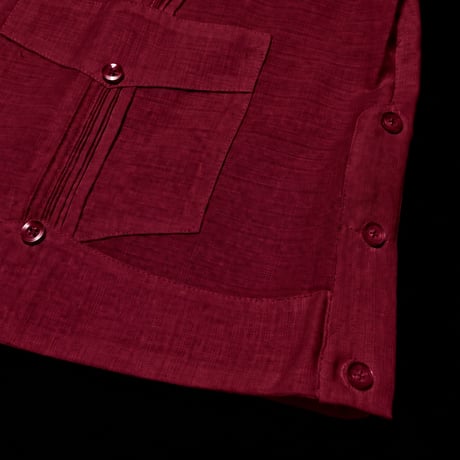 【ご注文日より１年以内にお届け】【受注生産】【半袖】【 ESG-40S-BU】【S/S CUBANA】【BURGUNDY】 【臙脂色】