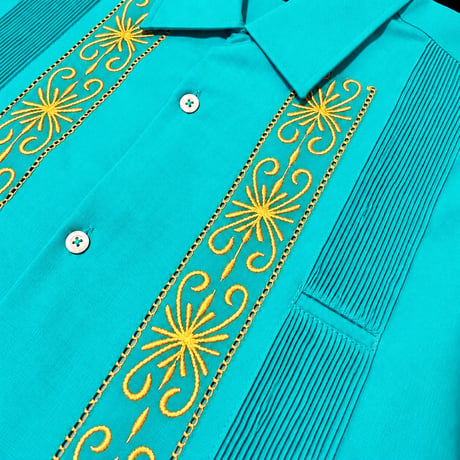 【ご注文日より１年以内にお届け】【受注生産】【半袖】【 ESG-01S-TQG 】【S/S REJILLADA】【TURQUOISE x GOLD】 【ターコイズ x 金】
