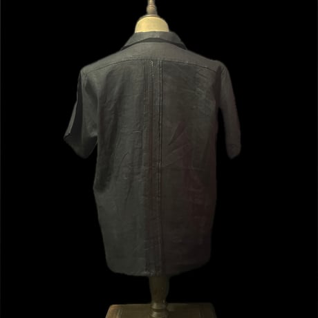 【半袖】【 ESGP-09-7S-B 】【リネン】【LINEN 100%】【 S/S FRONT PANEL SHIRTS 】【 VINTAGE BATIK 】