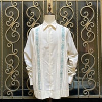【長袖】【 ESG-32L-OFJA 】【 L/S GUAYAMISA 】【OFF WHITExJADE】 【オフホワイトx翡翠】