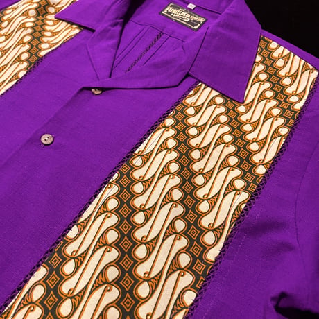 【7/31入荷】【予約商品】【半袖】【 ESGP-09-8S-PU 】【 S/S FRONT PANEL SHIRTS 】【 VINTAGE BATIK 】