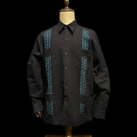 【1月〜2月】【予約商品】【長袖】【 ESGS-13L-BJA】【 L/S CUBANA ASA 】【BLACKx JADE 】 【黒x翡翠】