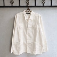 【ご注文日より１年以内にお届け】【受注生産】【長袖】【 ESG-40L-OF】【 L/S GUAYABERA 】【 CUBANA 】【OFF WHITE】 【オフホワイト】