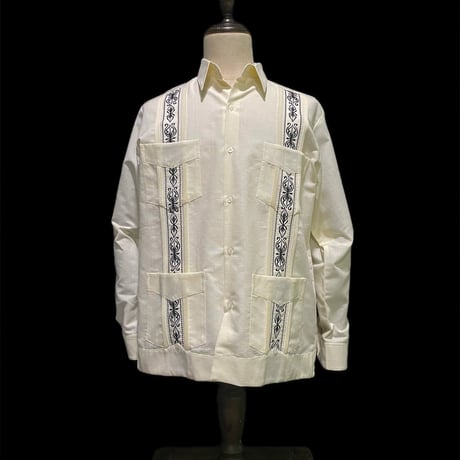 【1月〜2月】【予約商品】【長袖】【 ESG-39L-OFB 】【 L/S CUBANA 】【OFF WHITExBLACK 】 【オフホワイトx黒】