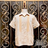 【10月中旬】【予約商品】【半袖】【 ESGS-04S-KHG】 【 REJILLADA ASA 】【 麻の葉柄 】【 KHAKI x GOLD 】【 カーキ x 金 】