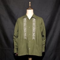 【ご注文日より１年以内にお届け】【受注生産】【長袖】【 ESG-01L-OLW 】【【 REJILLADA 】【 OLIVExWHITE】【オリーブx白】