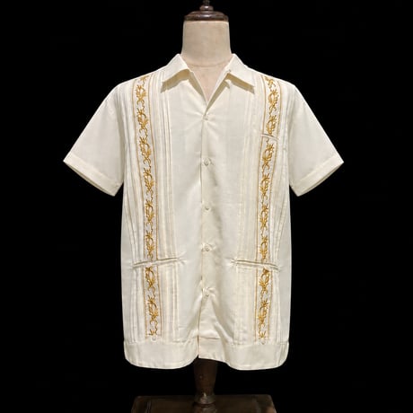 【1月〜2月】【予約商品】【半袖】【 ESG-38S-OFG】【 S/S GUAYAMISA 】【OFF WHITE x GOLD】 【オフホワイト x 金】