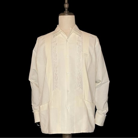 【ESG-20L-OF】【REJILLADA 】【L/S GUAYABERA】【OFF WHITE】 【オフホワイト】