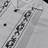 【ご注文日より１年以内にお届け】【受注生産】【ESG-20S-GRB】【REJILLADA 】【S/S GUAYABERA】【GRAYxBLACK】 【グレーx黒】