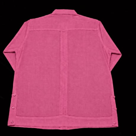 【ご注文日より１年以内にお届け】【受注生産】【長袖】【 ESG-40L-RP】【 L/S GUAYABERA 】【 CUBANA 】【ROSE PINK】 【ローズピンク】