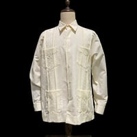 【1月〜2月】【予約商品】【長袖】【 ESGS-13L-OF 】【 L/S CUBANA ASA 】【OFF WHITE】 【オフホワイト】