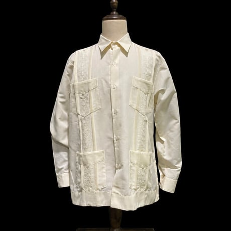 【1月〜2月】【予約商品】【長袖】【 ESGS-13L-OF 】【 L/S CUBANA ASA 】【OFF WHITE】 【オフホワイト】