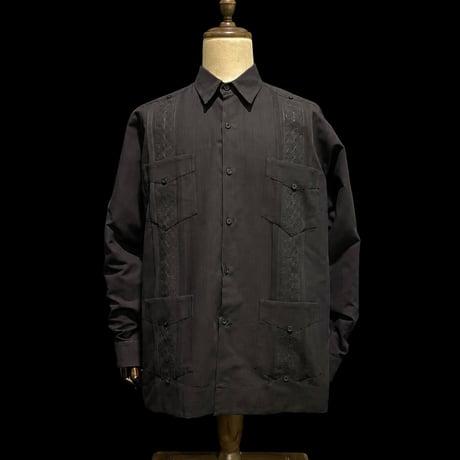 【1月〜2月】【予約商品】【長袖】【 ESGS-13L-B】【 L/S CUBANA ASA 】【BLACK】 【黒】