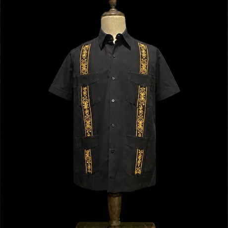 【1月〜2月】【予約商品】【半袖】【 ESG-39S-BG 】【 S/S CUBANA 】【BLACKxGOLD 】 【黒x金 】