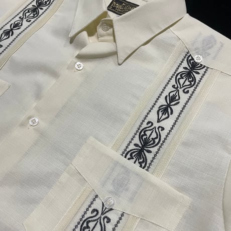 【1月〜2月】【予約商品】【長袖】【 ESG-39L-OFB 】【 L/S CUBANA 】【OFF WHITExBLACK 】 【オフホワイトx黒】