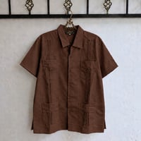 【ご注文日より１年以内にお届け】【受注生産】【半袖】【 ESG-40S-BR】【S/S CUBANA】【BROWN】 【茶色】