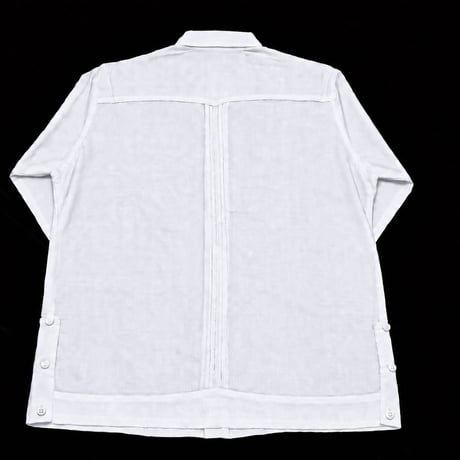 【ご注文日より１年以内にお届け】【受注生産】【長袖】【 ESG-40L-W】【 L/S GUAYABERA 】【 CUBANA 】WHITE】 【白】