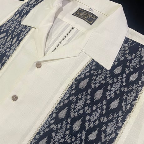【7月末】【予約商品】【半袖】【 ESGP-10-1S-OF 】【 S/S FRONT PANEL SHIRTS 】【 GUATEMALA 藍染め】
