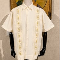 【9月下旬】【予約商品】【半袖】【 ESGS-11S-OFG 】【S/S GUAYAMISA】【OFF WHITE x GOLD】 【オフホワイト x 金】