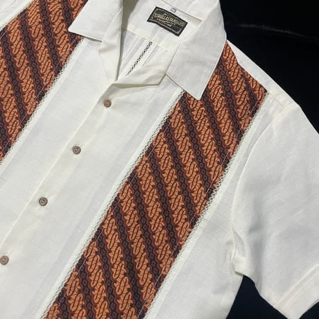 【半袖】【 ESGP-09-4S-OF 】【 S/S FRONT PANEL SHIRTS 】【 VINTAGE BATIK 】