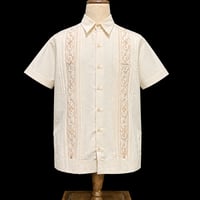 【10月下旬】【予約商品】【半袖】【 ESGS-11S-OF】【S/S GUAYAMISA】【OFF WHITE x BLACK】 【オフホワイト 】