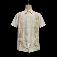 【1月〜2月】【予約商品】【半袖】【 ESGS-13S-OFG 】【 S/S CUBANA ASA 】【OFF WHITEx GOLD 】 【オフホワイトx金】