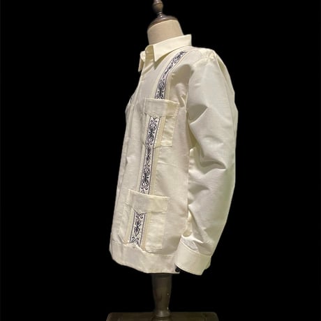 【1月〜2月】【予約商品】【長袖】【 ESG-39L-OFB 】【 L/S CUBANA 】【OFF WHITExBLACK 】 【オフホワイトx黒】