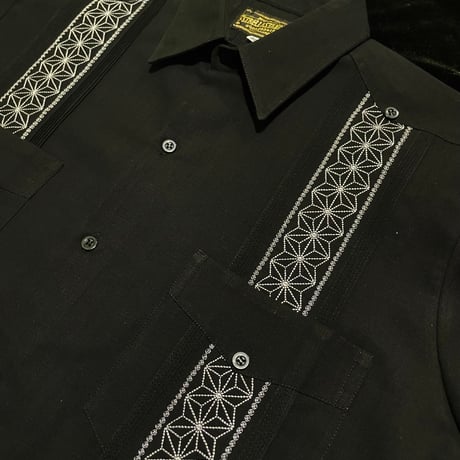 【1月〜2月】【予約商品】【長袖】【 ESGS-13L-BS】【 L/S CUBANA ASA 】【BLACKx SILVER 】 【黒x銀】