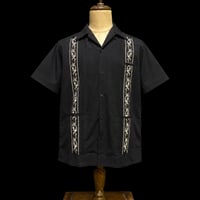 【1月〜2月】【予約商品】【半袖】【 ESG-38S-BS 】【 S/S GUAYAMISA 】【BLACK x SILVER】 【黒 x 銀】