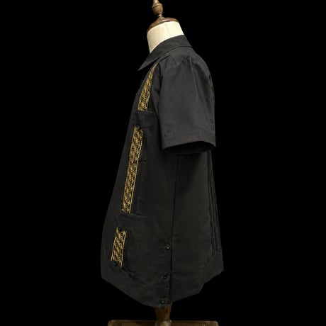 【1月〜2月】【予約商品】【半袖】【 ESGS-13S-BG 】【 S/S CUBANA ASA 】【BLACKx GOLD 】 【黒x金】