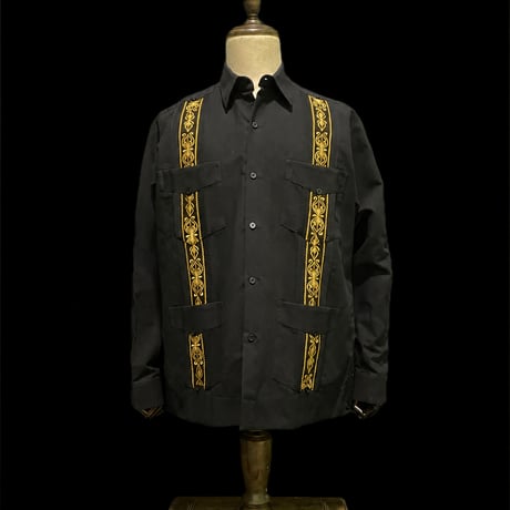 【1月〜2月】【予約商品】【長袖】【 ESG-39L-BG 】【 L/S CUBANA 】【BLACKxGOLD 】 【黒x金 】