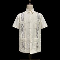 【1月〜2月】【予約商品】【半袖】【 ESGS-13S-OFB】【 S/S CUBANA ASA 】【OFF WHITEx BLACK 】 【オフホワイトx黒】
