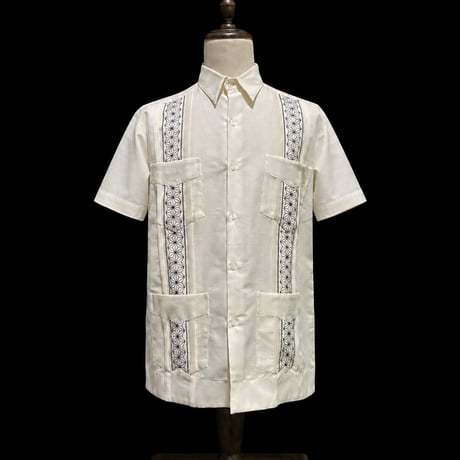 【1月〜2月】【予約商品】【半袖】【 ESGS-13S-OFB】【 S/S CUBANA ASA 】【OFF WHITEx BLACK 】 【オフホワイトx黒】