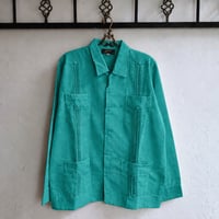 【ご注文日より１年以内にお届け】【受注生産】【長袖】【 ESG-40L-TQ】【 L/S GUAYABERA 】【 CUBANA 】【TURQUOISE GREEN】