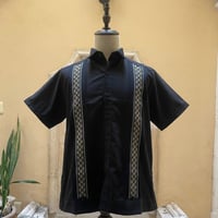 【半袖】【 ESG-37S-BG 】【クロス 】【 S/S GUAYAMISA 】【 CRUZ 】【BLACKx GOLD 】【 黒 x 金】