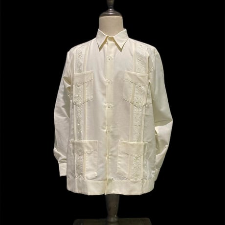 【1月〜2月】【予約商品】【長袖】【 ESG-39L-OF 】【 L/S CUBANA 】【OFF WHITE】 【オフホワイト】