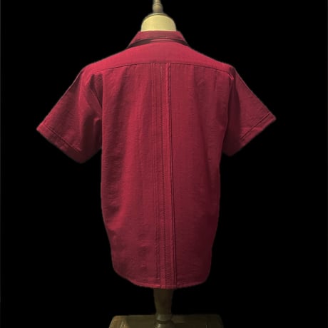 【半袖】【 ESGP-09-2S-BU 】【 S/S FRONT PANEL SHIRTS 】【 VINTAGE BATIK 】